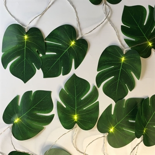 LED lyskæde med monstera blade 